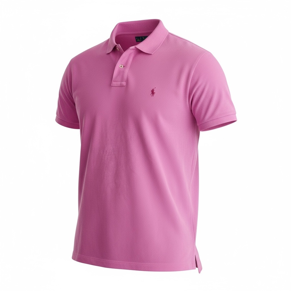 Polo by Ralph Lauren Pink Polo Shirt with Pink Logo Sz XXL/TTG - Picture 13 of 14
